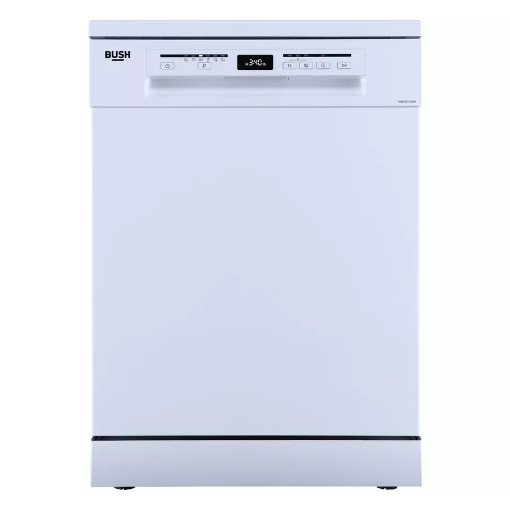 Bush DWFSE126W Full Size Dishwasher - White - E Rated  (EX-DISPLAY/C)
