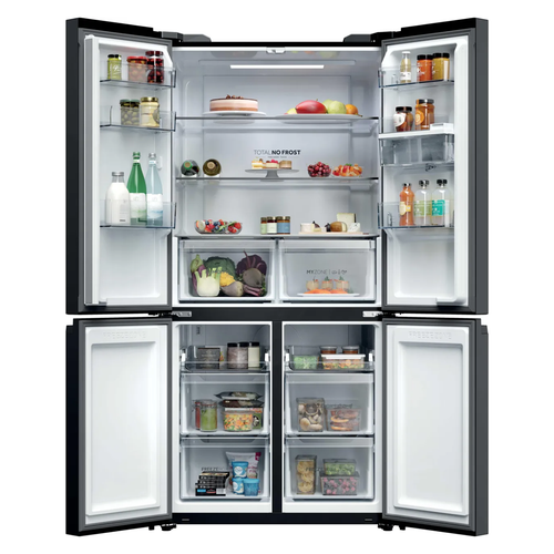 Haier Cube 90 Series 3 HCR39F19EWPT Frost Free Multi-door American Fridge Freezer - Dark Inox - E Rated (EX-DISPLAY/B)