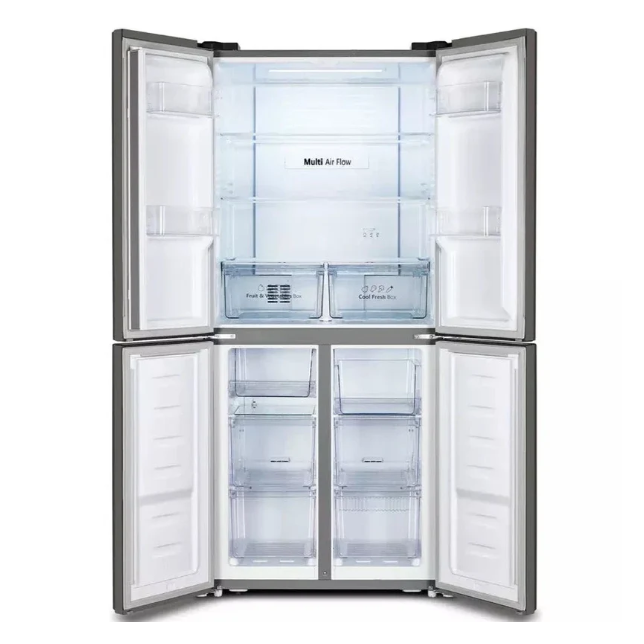 Fridgemaster MQ79394ES Total No Frost American Fridge Freezer - Silver - NEW