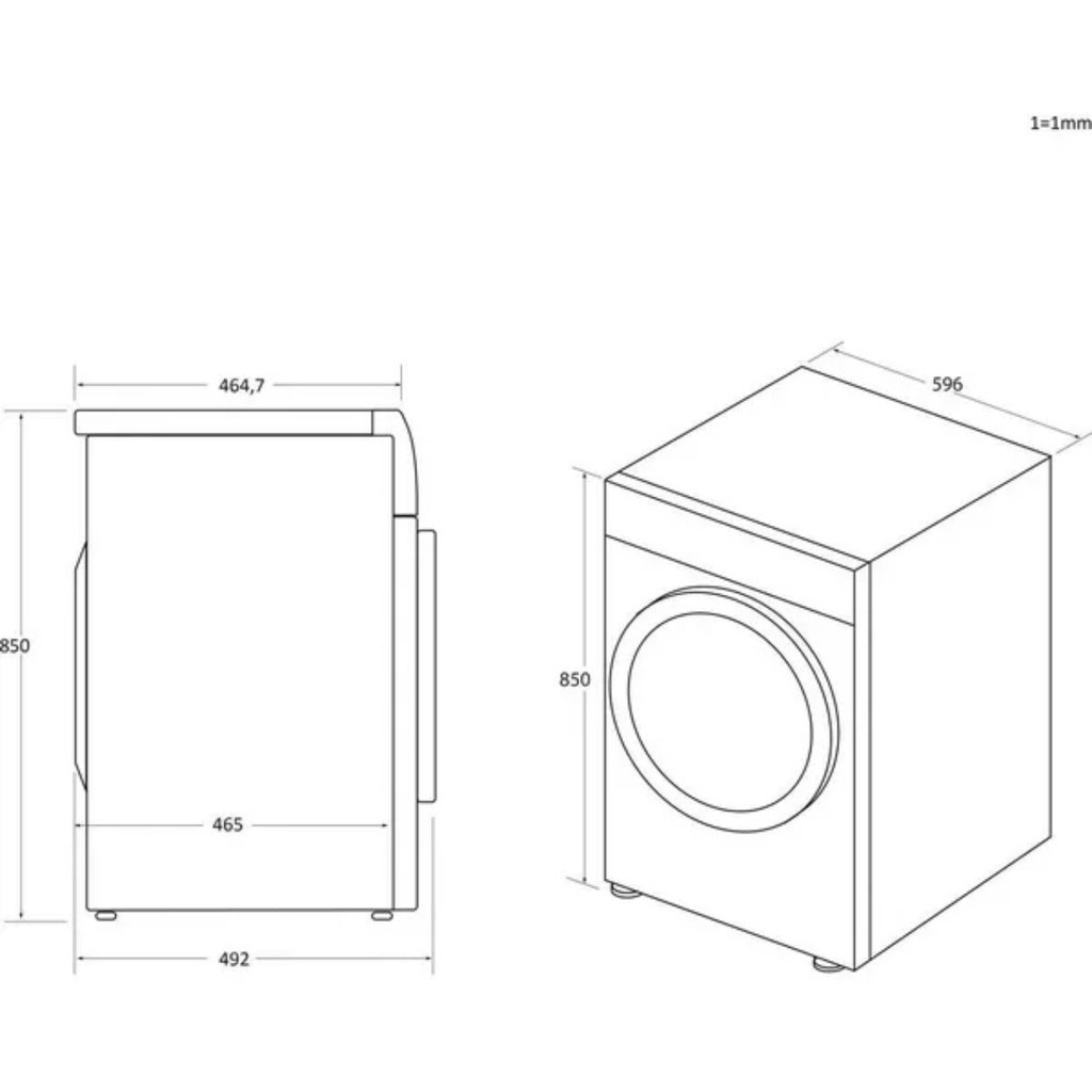 CANDY Smart Pro BCTD H7A1TE-80 Integrated WiFi-enabled 7 kg Heat Pump Tumble Dryer - A+ Rated (EX-DISPLAY/B)