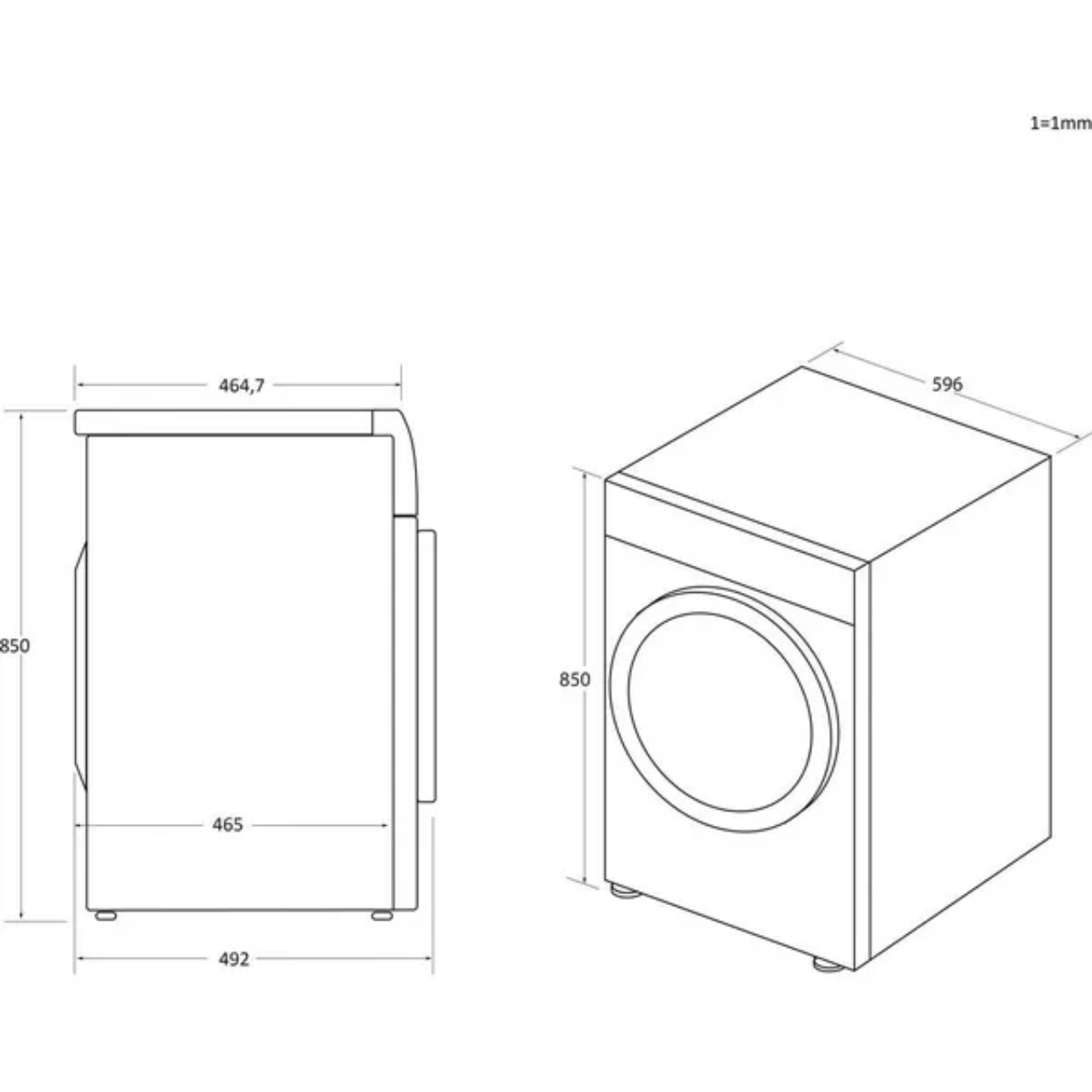 CANDY Smart Pro BCTD H7A1TE-80 Integrated WiFi-enabled 7 kg Heat Pump Tumble Dryer - A+ Rated (EX-DISPLAY/B)