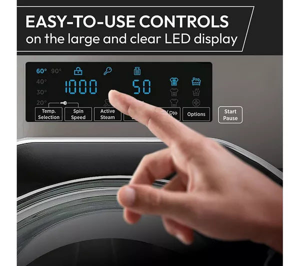 HOOVER H-WASH 400 BH4S69M6DB9J-80 Integrated WiFi-enabled 9 kg 1600 Spin Washing Machine (EX-DISPLAY/A)