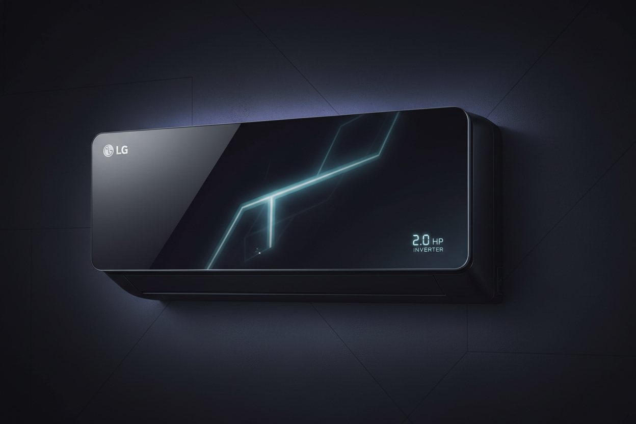 LG Split AC 2.0 HP Inverter Artcool Black Mirror Design — Includes Installation Kit & Installation